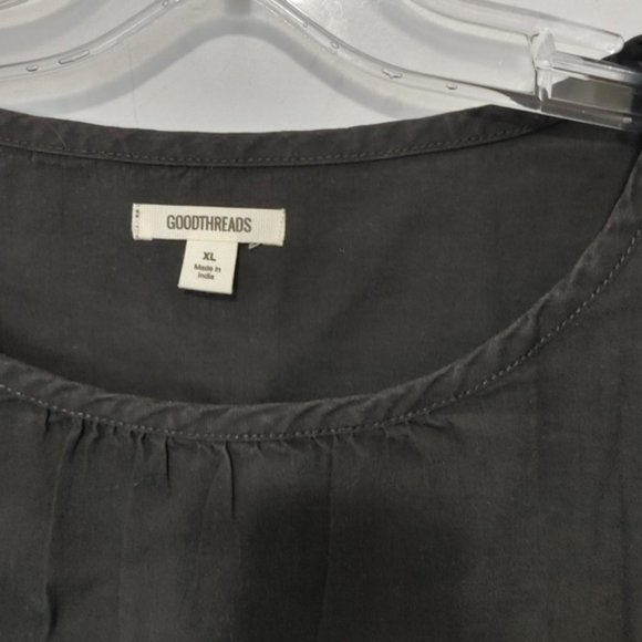 Good threads black blouse ruffle sleeve xl - Picture 6 of 6